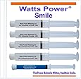 Watts Power 35% Dual Action Teeth Whitening Gels Huge 10ml - 4 Huge 10ml Gels Plus Aftercare Gel - Optimized OTC Dual Action for Surface and Deep Stains for Quick Results - Made in the USA - Kosher