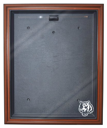 NFL Cincinnati Bengals Cabinet Style Jersey Display, Brown