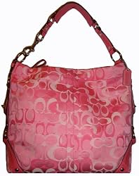 Coach Purse Handbag Opt Signature Largy Carly Pink 13981