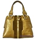 Jimmy Choo Bronze Leather Medium Malindi Handbag MALINDI-MSCDBZ