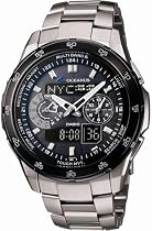 CASIO (カシオ) 腕時計 OCEANUS オシアナス World Time ワールドタイム タフソーラー 電波時計 TOUGH MVT MULTIBAND6 OCW-T400TB-1AJF メンズ