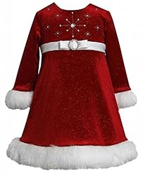 Girls Polyester/Satin/Velvet Glittering  Applique  Dress With a Bow(s)