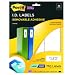 Post-it Super Sticky Removable Identification Labels, 1 x 2.62 Inches, White, 750 per Pack (2500-I)