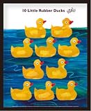 ミニポスター×フレームセット ERIC CARLE 10 Little Rubber Ducks 黒 FST-017 Eric