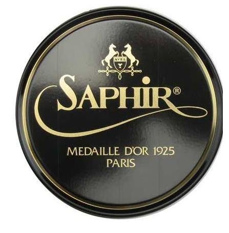 SAPHIR MEDAILLE D'OR 1925 PATE DE LUXE 100ML WAX SHOE POLISH IN 12 COLOURS (Black)