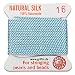 Griffin 1mm Thick Silk Beading Cord Lt Blue Turquoise -Size 16