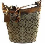 AUTHENTIC COACH BLEECKER SIGNATURE LARGE DUFFLE 11438 (Khaki/Saddle)