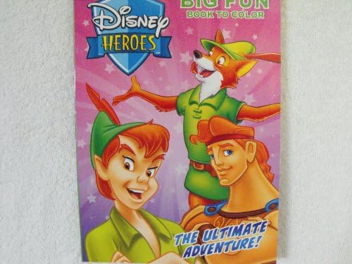 Disney Heroes Big fun Book to color 96 Pg ~ The Ultimate Adventure