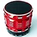 Portable bluetooth speakers,Wireless Bluetooth speakers by Kcrtek with 3 Year Warranty, Built in Hands Free Microphone and Rechargable Battery Support Tf Function Works for Iphone, Ipad Mini, Ipad 4/3/2, Itouch, Blackberry, Nexus, Samsung and Other Smart Phones and Mp3 Players Red Color