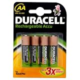 Duracell Rechargeable Accu 1700 mAh AA Batteries - 4-Pack