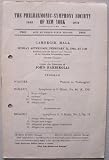 The Philharmonic-Symphony Society of New York 1943, 3953rd Concert Program, One Hundred First Season, Under the Direction of John Barbirolli (Carnegie Hall, Sunday Afternoon, February 21, 1943, at 3:00, Broadcast over the coast-to-coast network of the Columbia Broadcasting System)