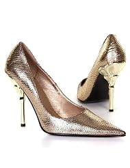 Damen Schuhe, Pumps, YX2641A, Synthetik in hochwertiger Leder Optik