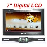 4UCam 7 LCD Touch Screen GPS + Wireless Backup license Camera w Bluetooth System 