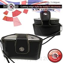 i-nique Tuff-Luv Premium Napa Leather Case - TomTom XL/720/520/920 - Black