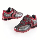 Geox boy's and teen boy's trainers grey/red 34