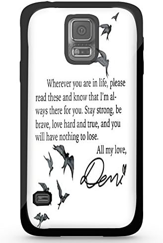 Demi Lovato Tattoo and Quotes for Iphone and Samsung Galaxy (Samsung Galaxy s5 black)