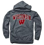 Wisconsin Badgers Dark Heather Perennial II Hooded Sweatshirt