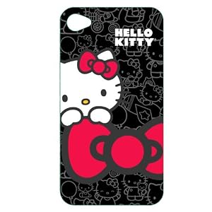 Hello Kitty Polycarbonate Wrap for iPhone® 4 - Black/ Red (KT4488B4)