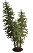 5' Natural Alpine Artificial Christmas Tree Trio Set - Unlit