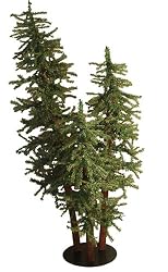 5' Natural Alpine Artificial Christmas Tree Trio Set - Unlit