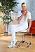 Massage Beauty Therapy Gas Stool Height Adjustable - YELLOW
