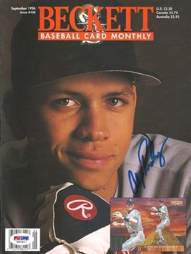 Alex Rodriguez Autographed/Hand Signed Beckett Magazine PSA/DNA #M95817