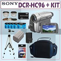 Sony DCR-HC96 MiniDV 3.3MP Digital Handycam Camcorder + Deluxe Accessory Kit