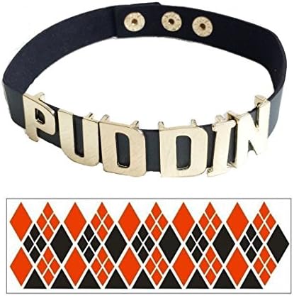 OUTEXPERT Fashion Neck Collar With Arm Tattoo Set (Set C/2:Black Choker(W0.8 x L13.8 inch) +Tattoo)