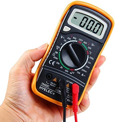 HYELEC MAS838 Digital Multimeter AC DC Voltage DC Current Resistance Ammeter Ohmmeter Thermometer