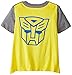 Transformers Little Boys' Bumblebee Roll Out Cape T-Shirt, Grey/Yellow, 4