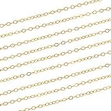 Gold Filled Delicate Cable Chain 1.5mm Bulk By The Foot