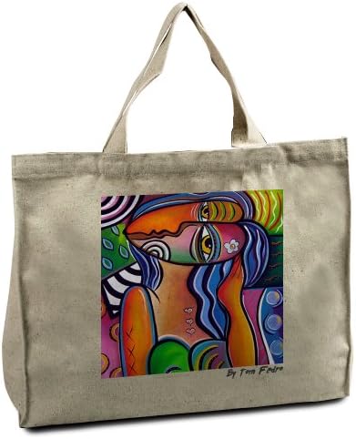 "Abstract Pop" By Tom Fedro Art Tote 14.5" X 15.5"