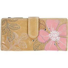 Fossil Wallet - Lily Checkbook (Color: Tan)