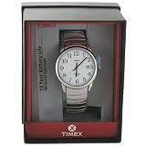 Timex 2H451 Men's Round Silver-Tone Easy Reader Dress Watch with Silver-Tone Stainless Steel Expansion Band - IN Attractive GIFT BOX