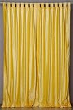 Yellow Velvet Curtains / Drapes / Panels with Loops - made to measure