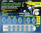 ElectroPods Blue LED Motorcycle Accent Lighting Kit - Chrome