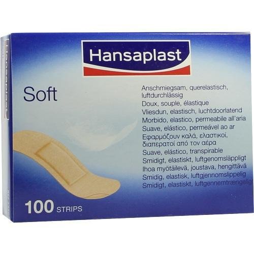 Hansaplast Strips Soft 1,9×7,2cm 100 Stück