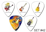 5 x Guitar guitar picks - medium - 0.71mm Plectrums