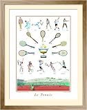 Le Tennis Poster encadrée