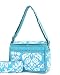Blue and White Lunch Bag Damask Print with Utensil Case Belvah