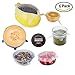 Silicone Stretch Lids,Set Of 6 pcs Multi Size Reusable OUNLIFE Silicone Lids Cover Clear For Containers,Mugs,Mason Jars And Bowls,Great For Keeping Food And Drinks Fresh