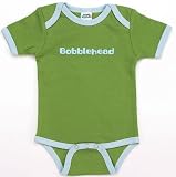 Bobblehead onesie with sky trim