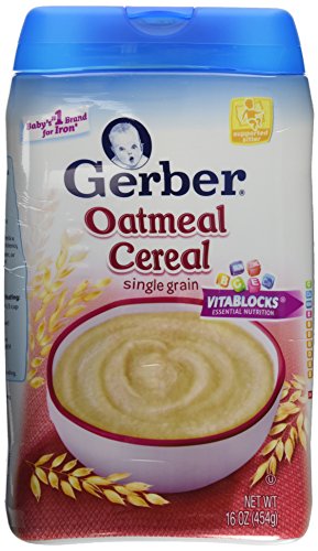 Gerber Baby Cereal, Oatmeal, 16 Ounce