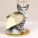 Maine Coon, Silver Tabby Tiny Ones Cat Angel (2 in)