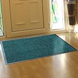 NEW ENTRANCE BARRIER DOOR MAT GREEN WITH BLACK