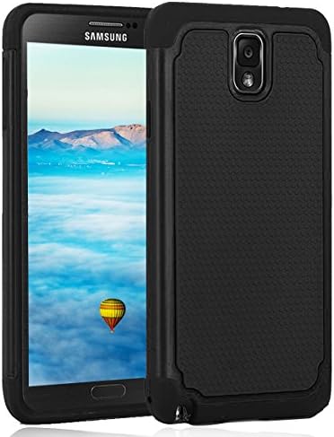 Galaxy Note 4 Case,Jaweke [Drop Protection] [Shock Proof] Soft TPU + Hard PC High Impact Hybrid Dual Layer Armor Defender Rugged Protective Slim Case Shell For Samsung Galaxy Note 4(Black/Black)