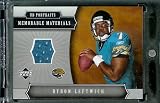 2005 Upper Deck Portraits Memorable Materials Byron Leftwich Jersey Jacksonville Jaguars Football Card - Mint Condition - Shipped In Protective ScrewDown Case!