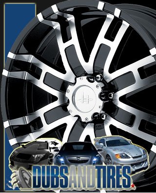 Helo HE835 Gloss Black Machined Wheel - (20x9