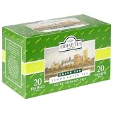 Ahmad Tea Lemon Green Tea, Tea Bags, 20-Count Boxes (Pack of 6)