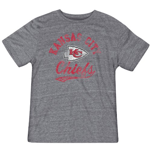 NFL Men's Kansas City Chiefs Retro Big Sweep Tee (Dark Navy, XX-Large)
